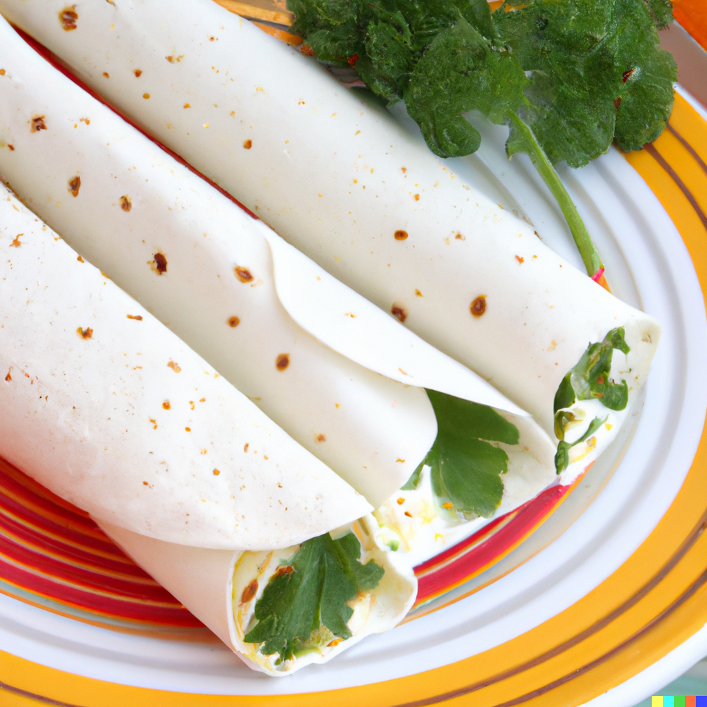 Rezept: Käse-Koriander Wraps